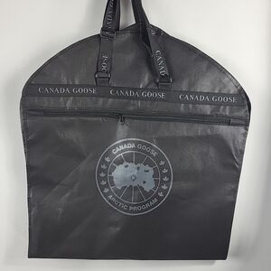 Canada Goose Logo Foldable Zipper Pocket Garment Storage Dust Bag in Black